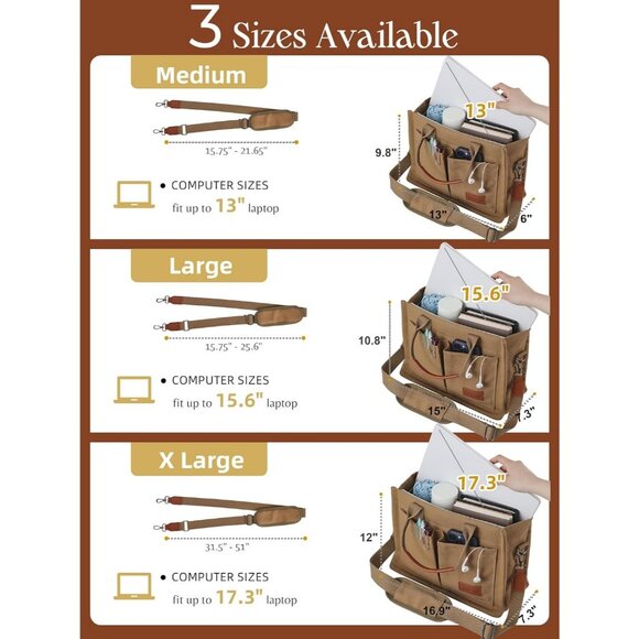 Fashionable Canvas Tote with Secure Zipper Perfect Tote for Teachers and Student - Picture 5 of 8